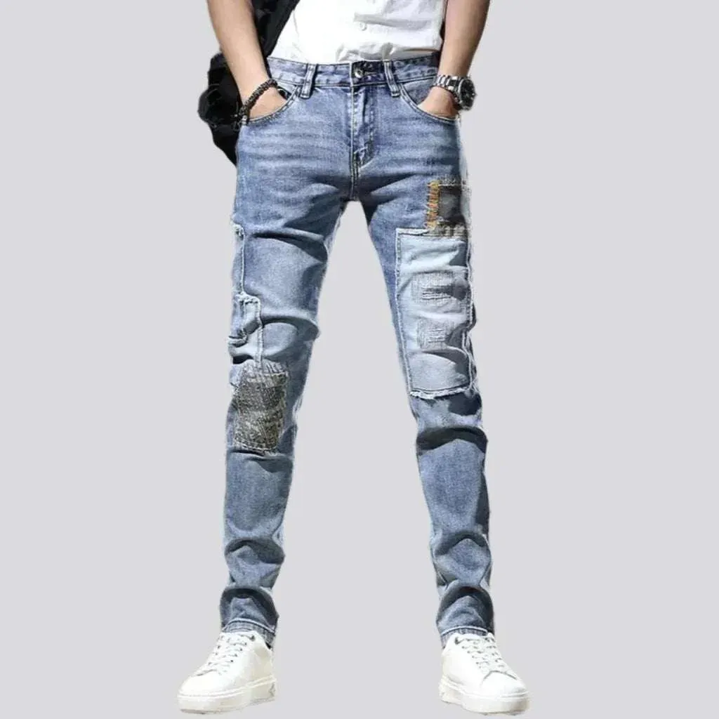 Street men's slim jeans