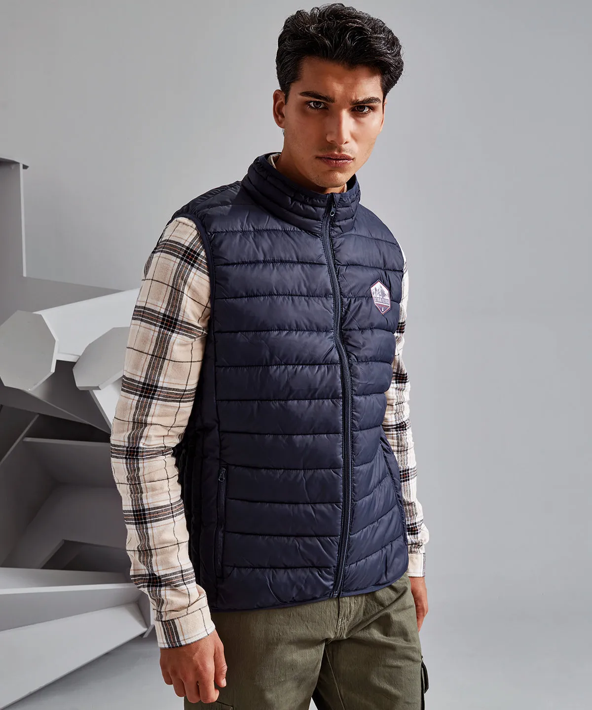 Traverse padded gilet | Navy/Light Grey