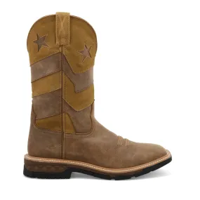 Twisted X Men's - 12" VFW Collection Western Work Boot - Square Toe