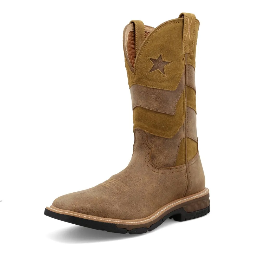 Twisted X Men's - 12" VFW Collection Western Work Boot - Square Toe