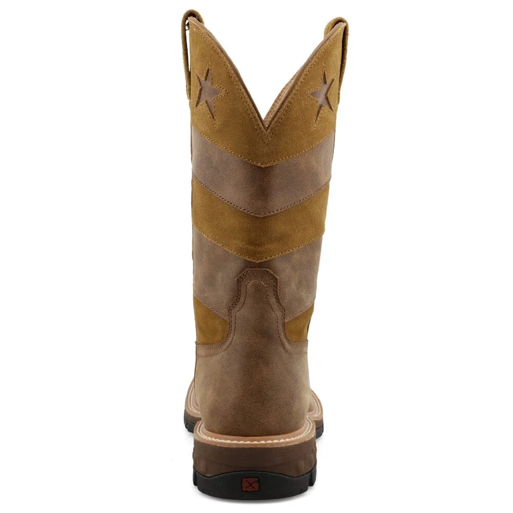 Twisted X Men's - 12" VFW Collection Western Work Boot - Square Toe