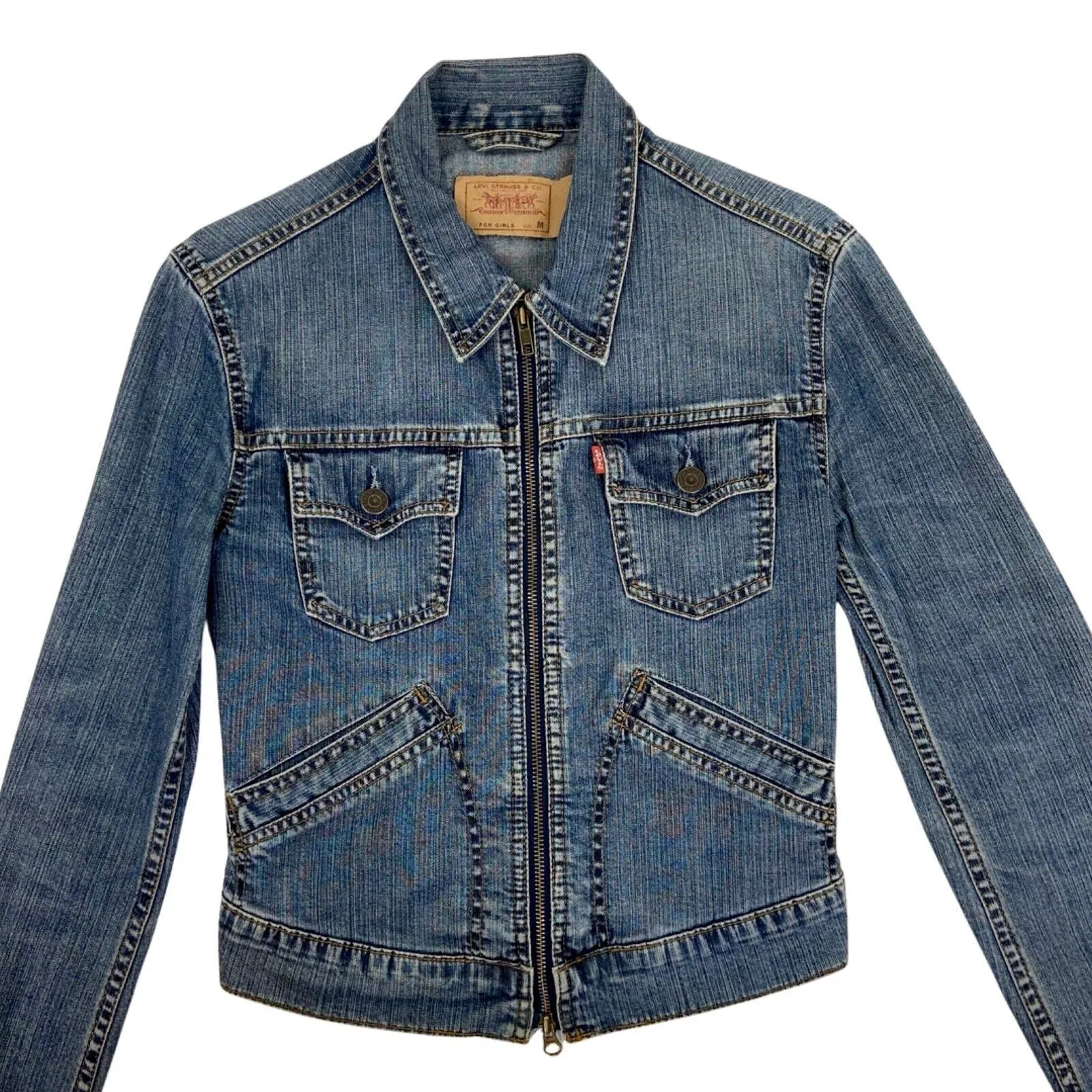 Vintage Y2K Levi’s For Girls Denim Jacket 8 10 S