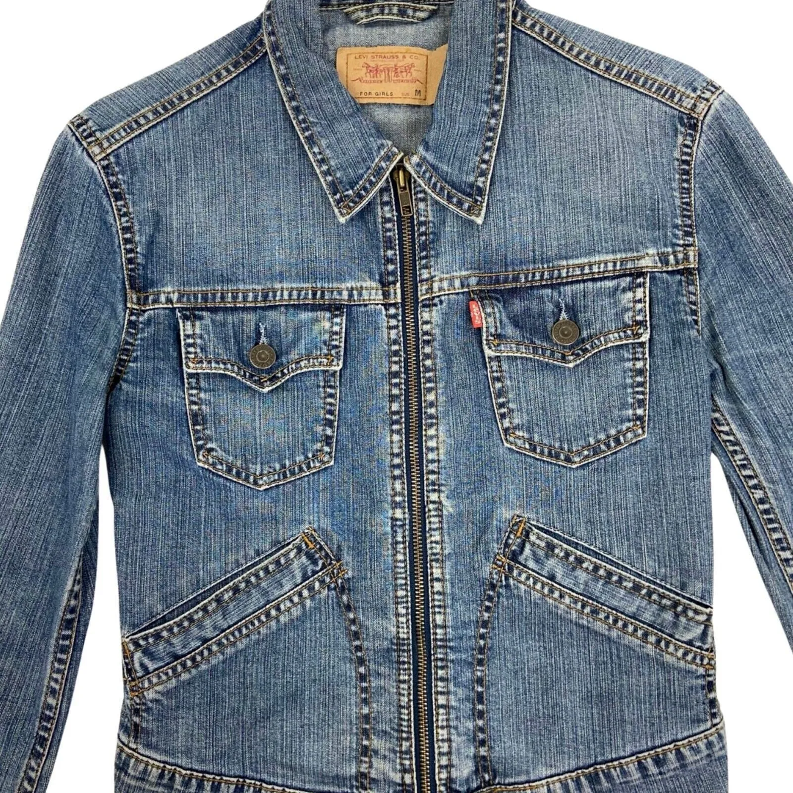 Vintage Y2K Levi’s For Girls Denim Jacket 8 10 S