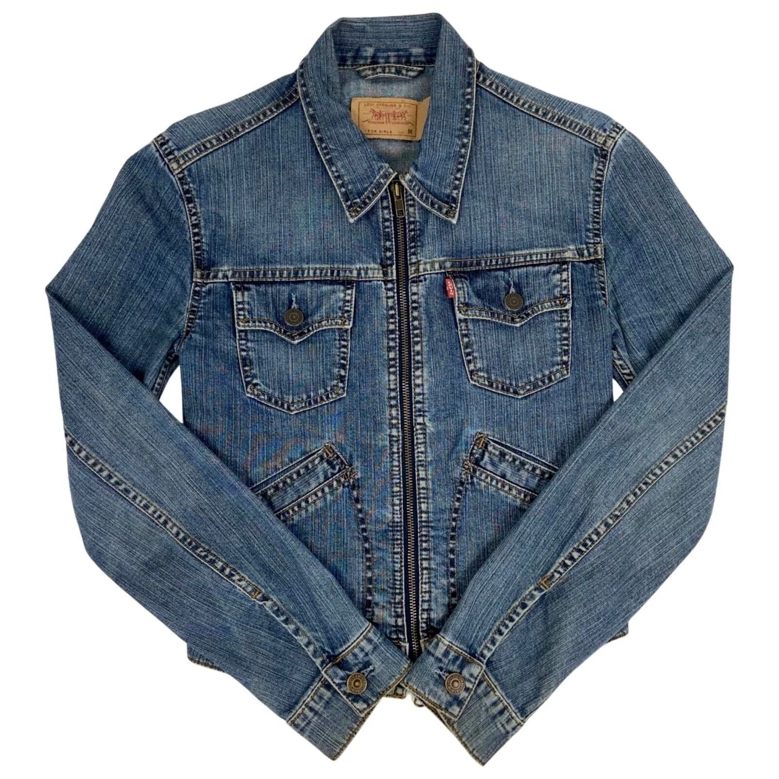 Vintage Y2K Levi’s For Girls Denim Jacket 8 10 S