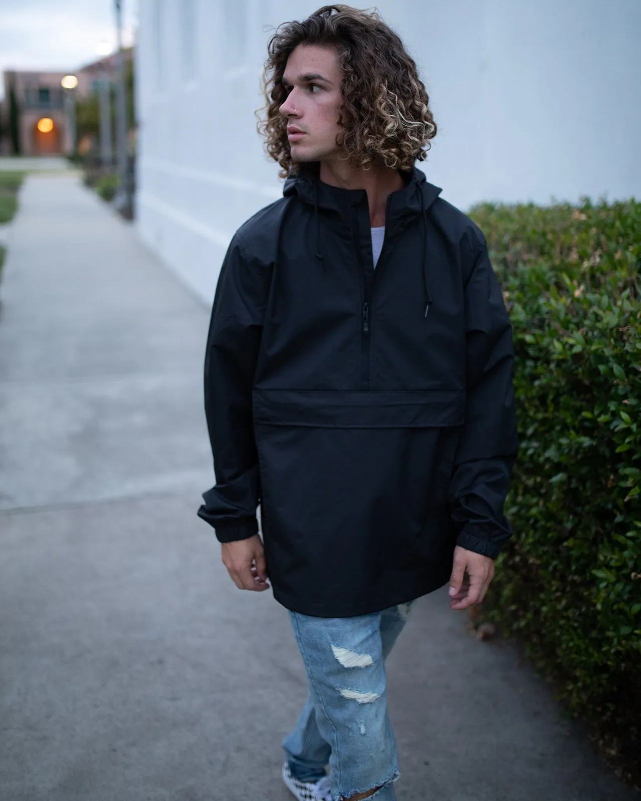 Water Resistant Windbreaker Anorak Jacket