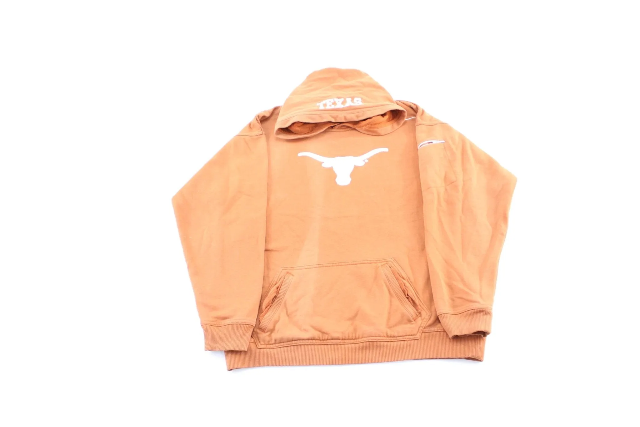 Women's Y2K Nike Embroidered Logo Texas Longhorns Pullover Hoodie