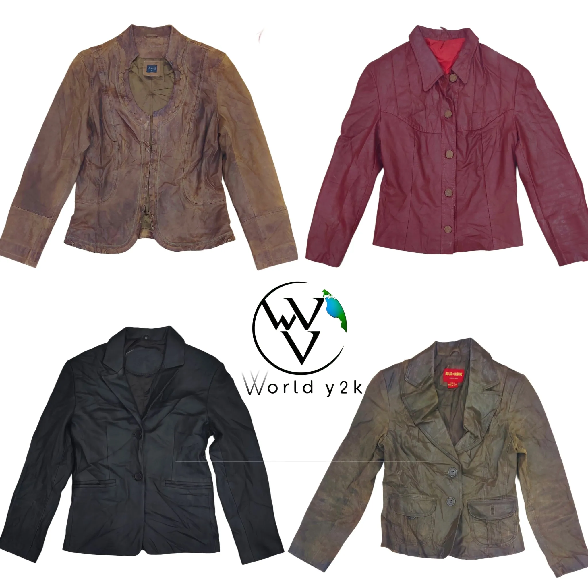 Y2k Leather coloured Jacket