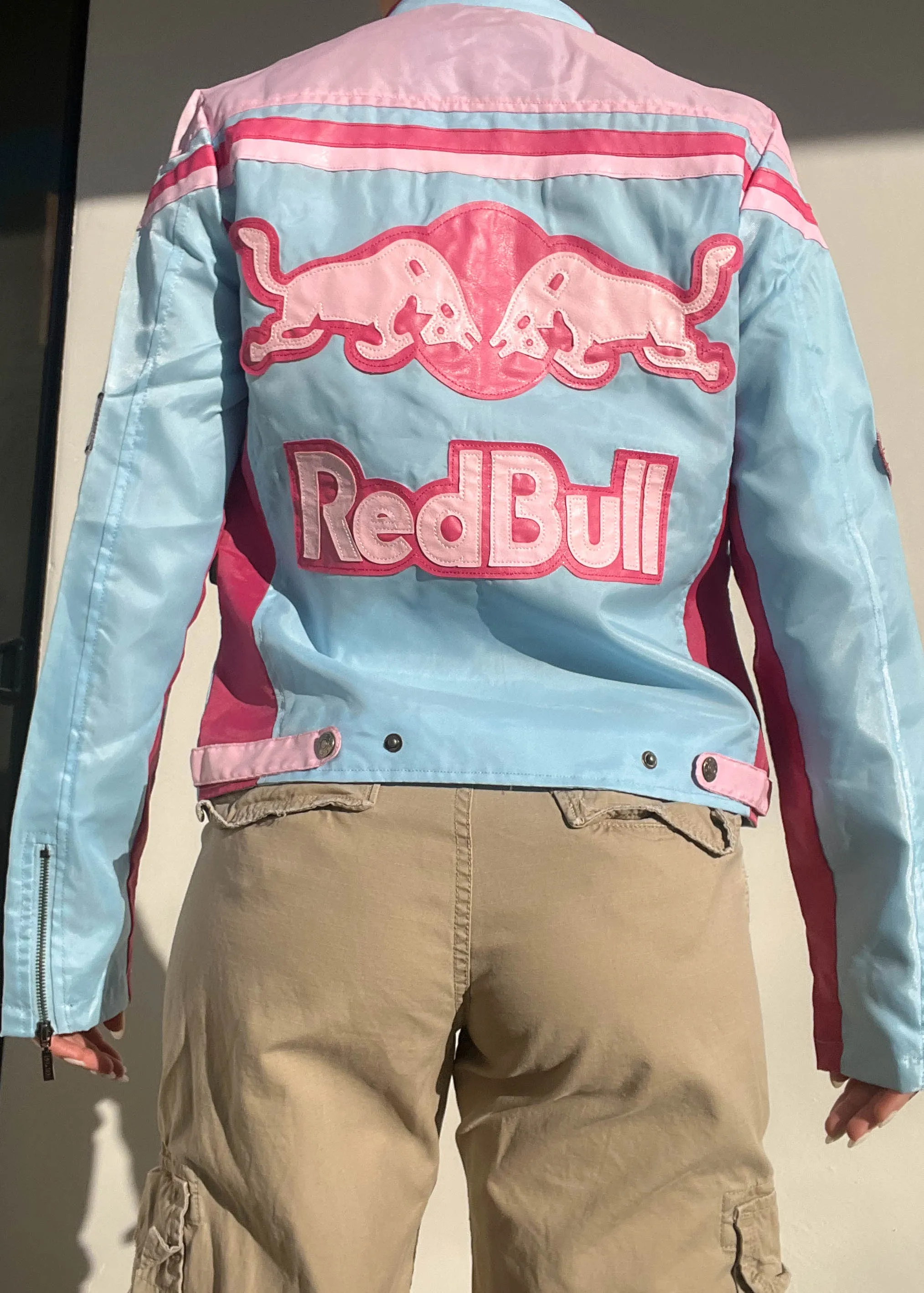Y2k Pink & Blue Red Bull Race Jacket (S)