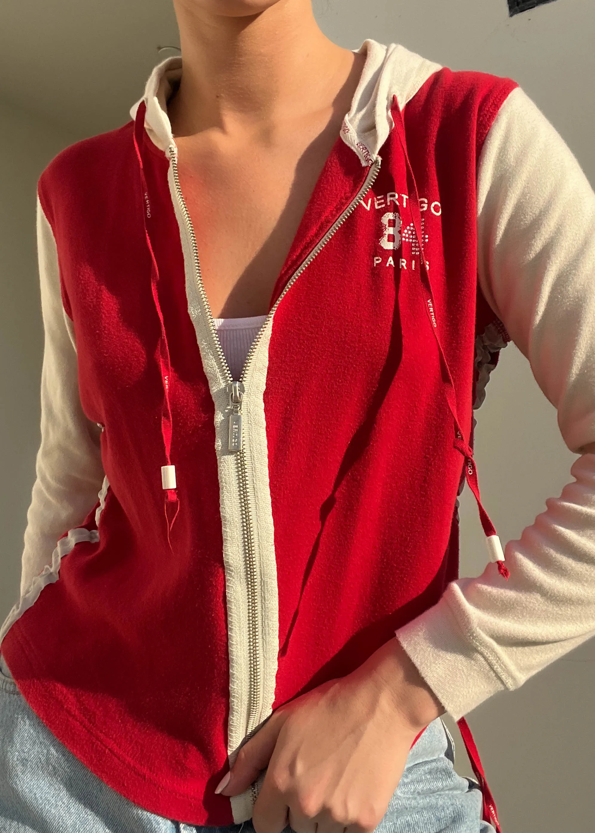 Y2k Vertigo Zip Hoodie (M)