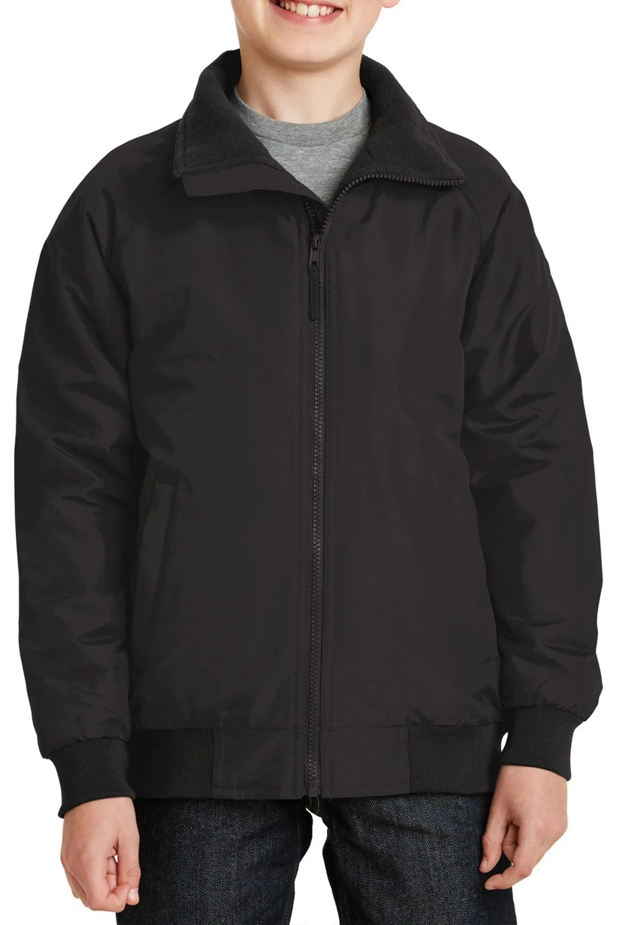 Youth Full-Zip Water-Resistant Charger Jacket