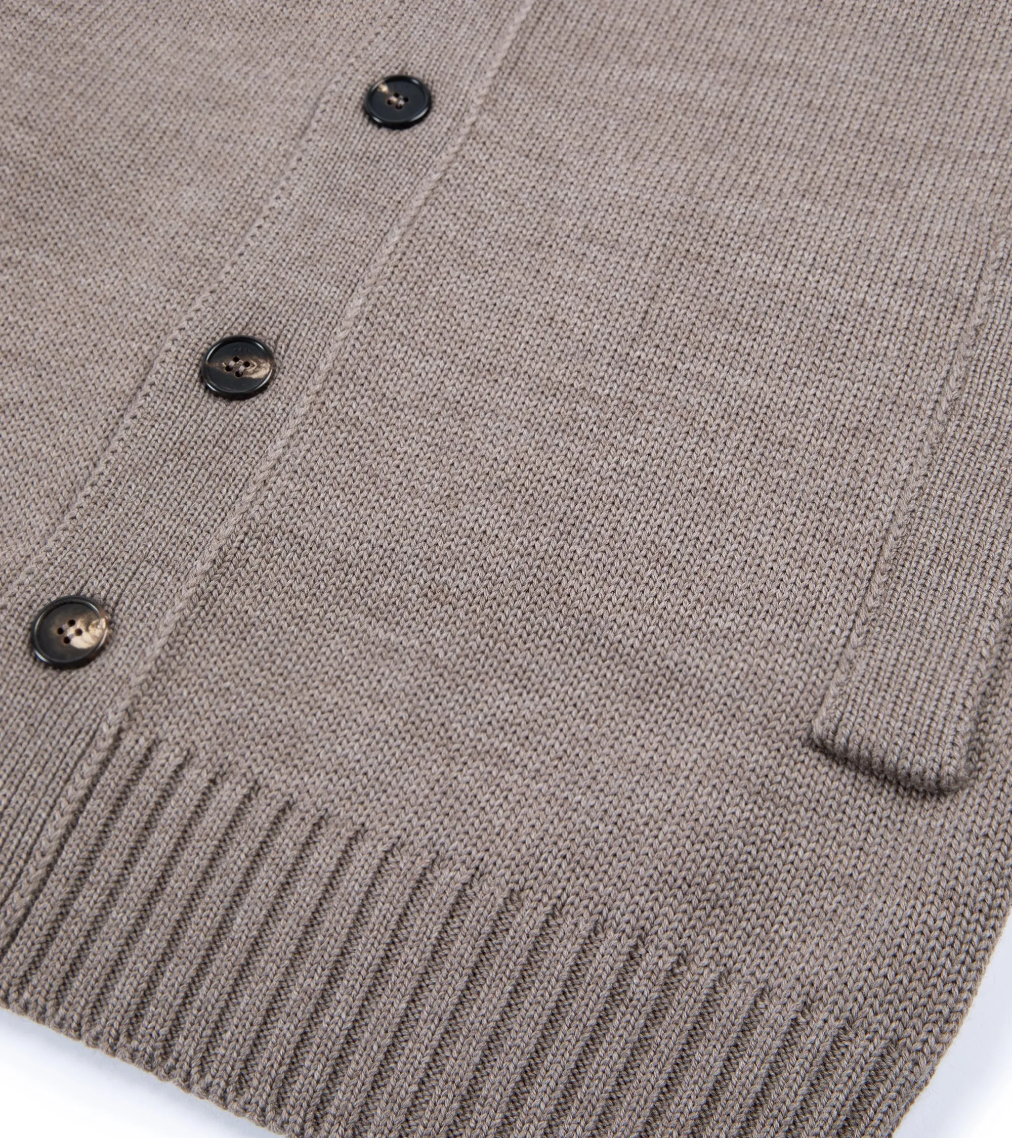 Zanone 5 Gauge Merino Cardigan: Beige